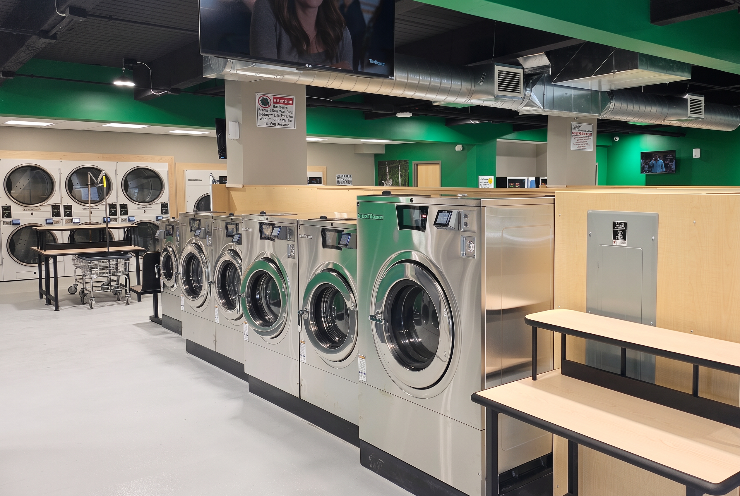 Inside Uptown Laundry Western Ave.